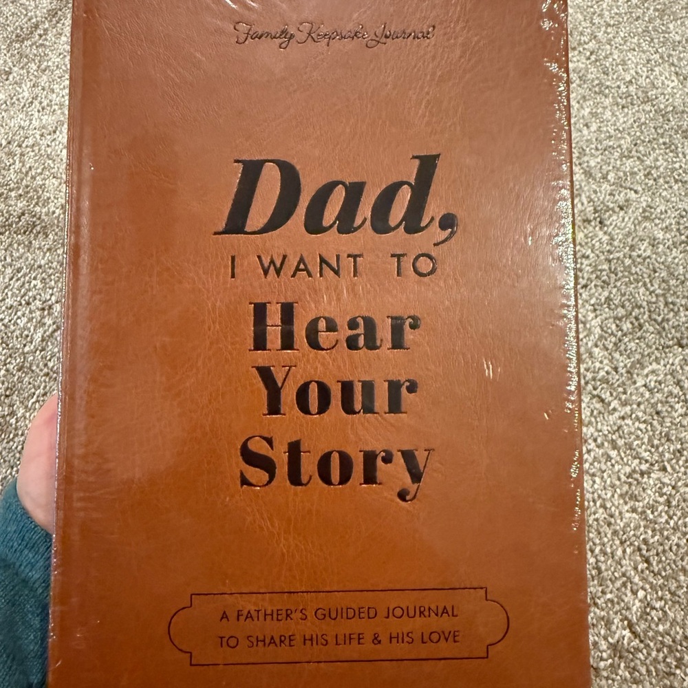 Brown Leather Journal - Dad, I Want to Hear Your Story